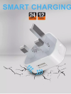 USB Port Fast Charger Adaptor UK Mains Wall 3 Pin Plug for Phone Tablet - Image 2